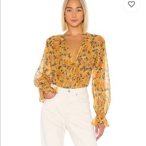 Adine Bodysuit in Golden Rose Floral